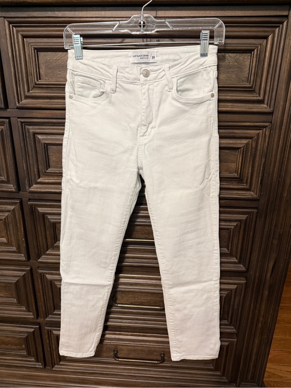 Just Black Denim White Skinny Jeans